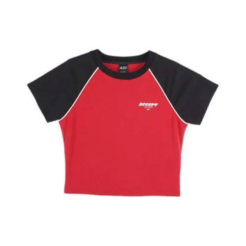 A21 Бордовый Женские Футболки