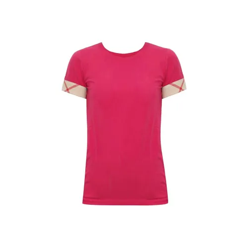 Burberry FW23 Стандартная T-рубашка Женская Фиолетовая