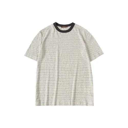 CYCLE DOCUMENT T-Shirt Женская Черно-Белая Полосатая