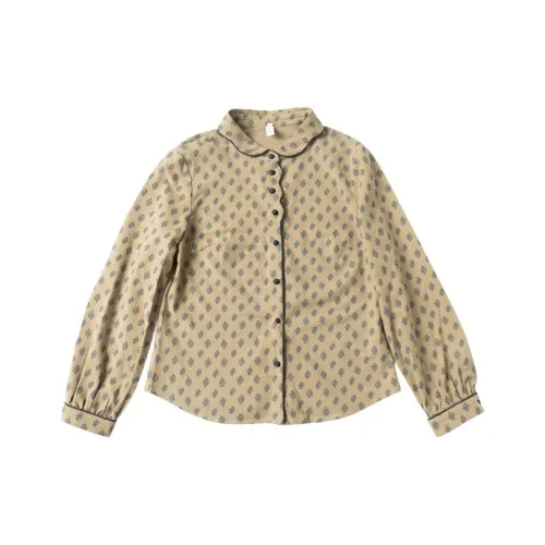 HONGNIAN Хаки В наличии Женские Рубашки