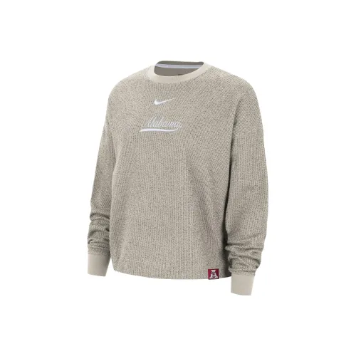 NIKE Экрю Женские Толстовки