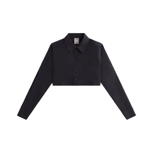 Kith Женская AW23 Осенне-Зимняя Коллекция Черные Женские Рубашки