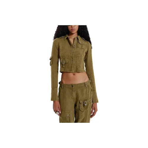 Jaded London Хаки Женские Рубашки