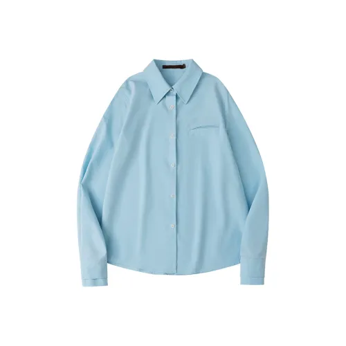 CYCLE DOCUMENT Рубашка Женская Бамбук Лунный Синий