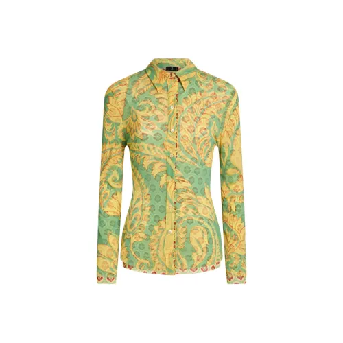 ETRO Желтые Женские Рубашки