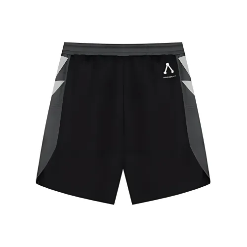 361° Баскетбольные шорты Мужские Супер-черный Ледниковый серый