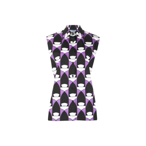 PRADA Фиолетовые Женские Рубашки