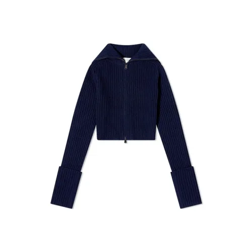 Спортивный свитер женский темно-синий