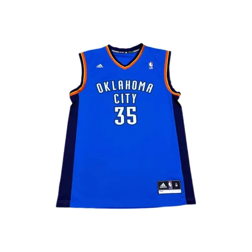 Adidas Баскетбольная Джерси Унисекс Синяя