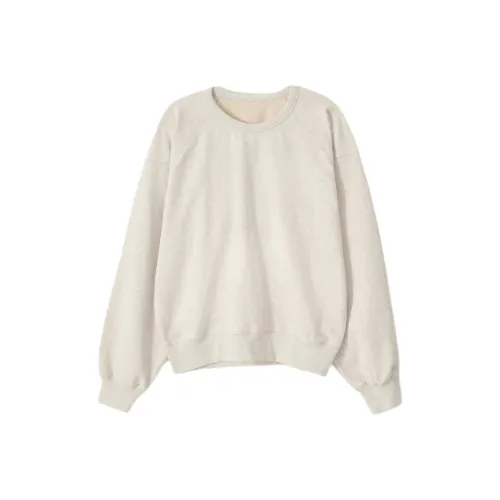 NOTHING WRITTEN Хлопок Круглый вырез Толстовка Женская Серый Серый