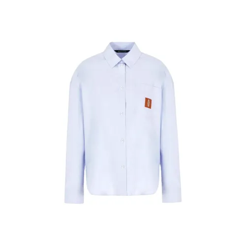 ARMANI EXCHANGEAE SS24 Рубашка Женская Небесно-Синий