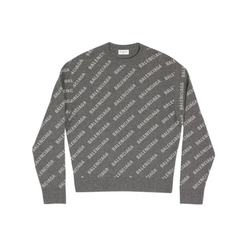 BALENCIAGA Серый Женские Кашемировые Свитеры
