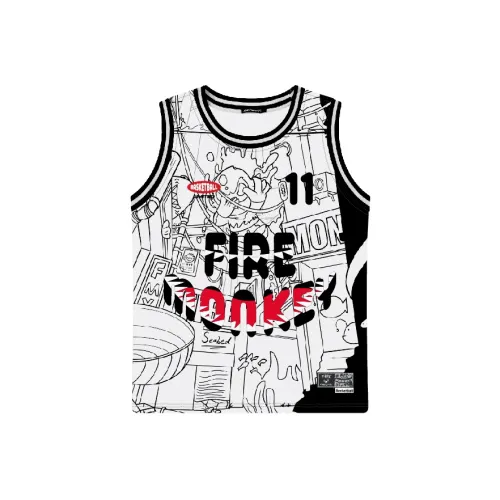 FireMonkey Баскетбольная Джерси Унисекс Белая