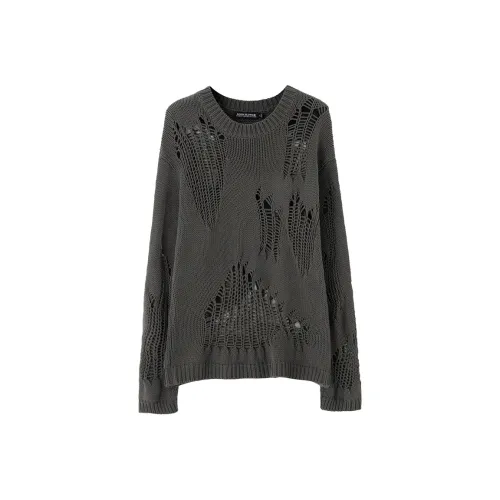 SOON FLOWER Spring Knitwear Women's Dark Gray