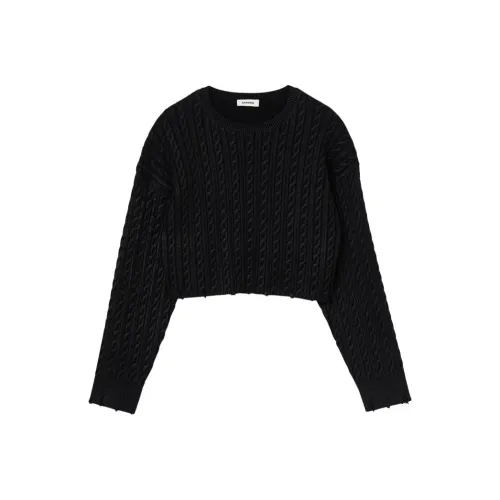 Sandro Кашемир Свитер Женские Черный