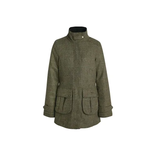 BARBOUR Fairfield Шерсть Куртка Куртки Пальто Женские Зеленый
