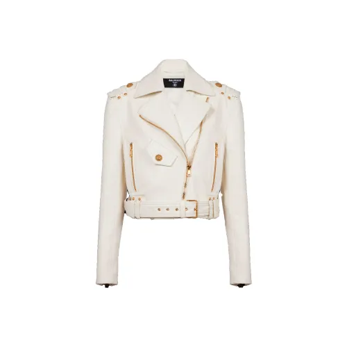 BALMAIN Куртки Пальто Женские Белые