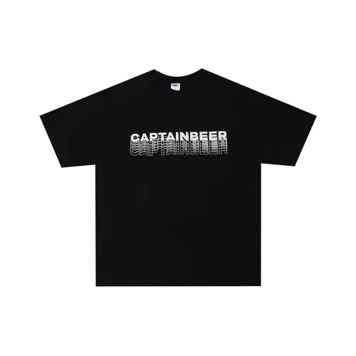 Ctbcaptainbeer T-рубашка унисекс черного цвета