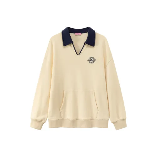 CHUU Абрикос Женские Свитшоты