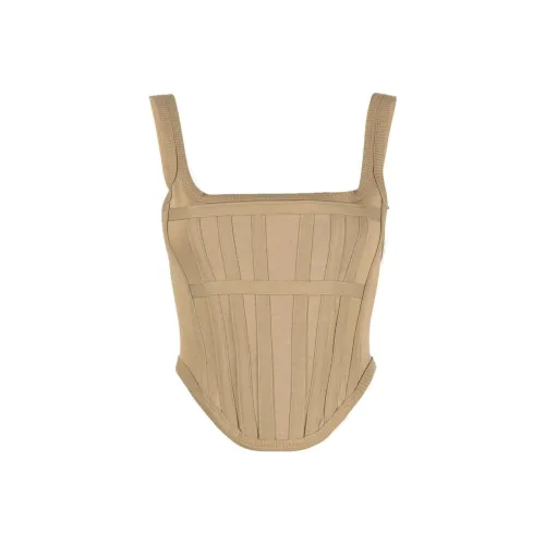 DION LEE Хаки Женские Камисоли
