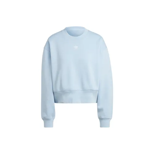 adidas originals Светло-розовый синий Женские Свитшоты