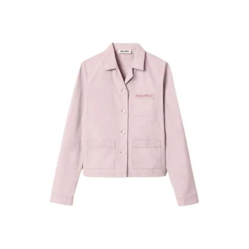 MIU MIU Рубашка Женская Яичный Белый Каменный Цвет