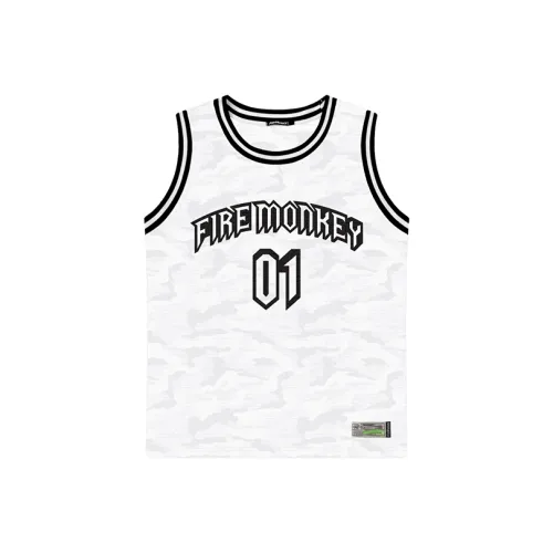 FireMonkey Баскетбольная Джерси Мужская Белая