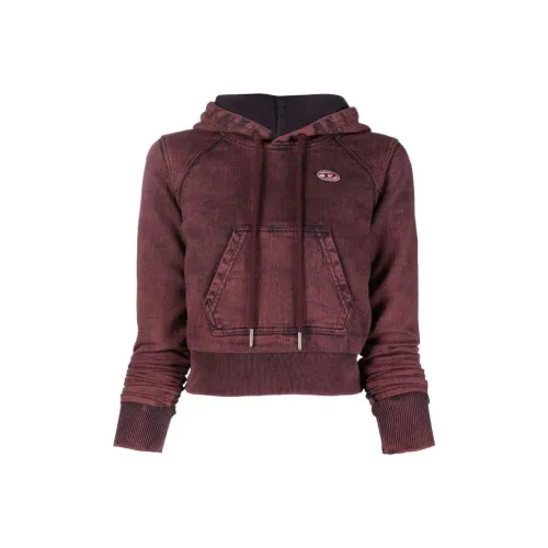 DIESEL Женские свитшоты красного цвета