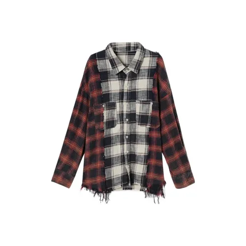 YITOUAGUA Клетка Женская Рубашка