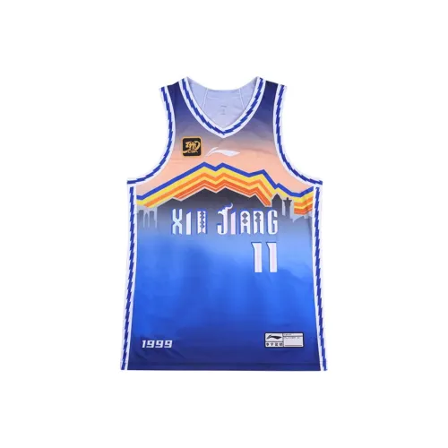 Лайнер CBA Collection Баскетбольная Джерси Классическая версия 24 25 Сезон Синьцзян Команда Qi Lun Размер 11 Мужской Dream Blue