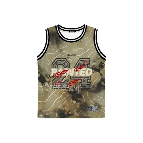 FireMonkey Баскетбольная Джерси Унисекс Хаки Коричневый