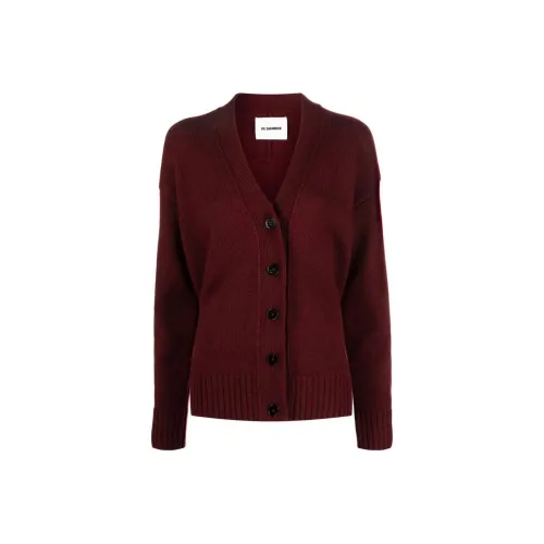 JIL SANDER Красный Женские Кашемировые Свитеры