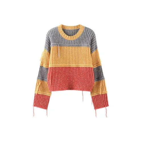 MAIGRE SIMHAT Кашемировый свитер женский закатный желтый