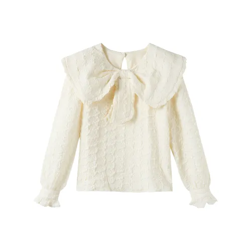 Лето будет проведено после ужина. Весенне-летняя рубашка женская в подарочной коробке бежевый