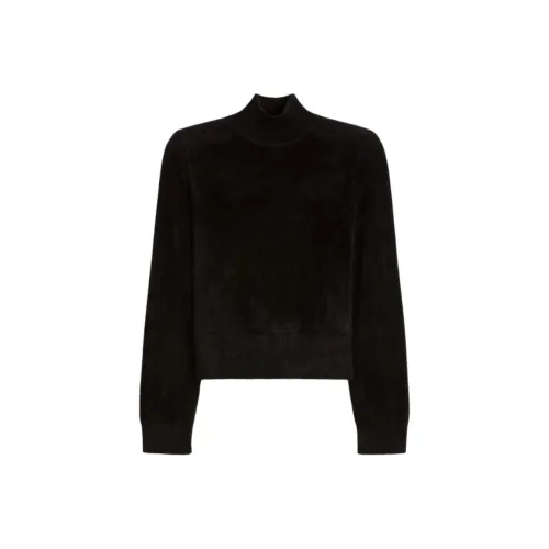 SCANLAN THEODORE Бархат Плечевой накладка Свитер Трикотаж Женский Черный Черный