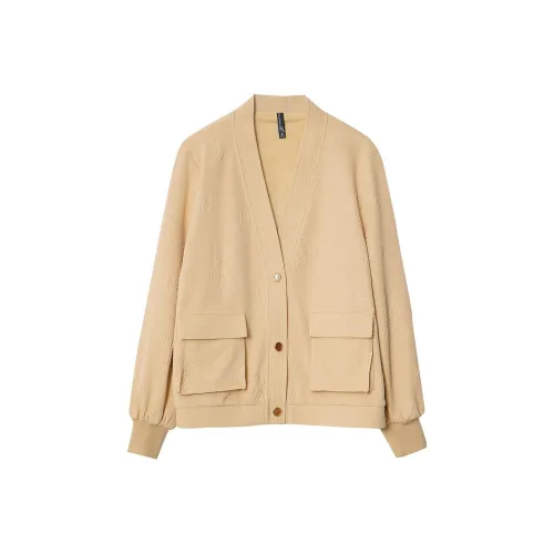 OUNIXUE Ротангово-желтый Женские Трикотаж