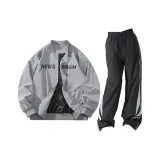 Комплект одежды (Серый топ + Черные штаны)