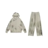 Комплект (Бежевый кардиган топ + экрю штаны)