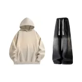 Экрю + Черный Джинсы