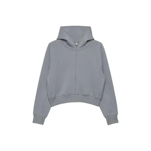 Aritzia Golden FormaFleeceTM Oxygen Hi Охват бедер Zip Толстовка Свитшот Женские Shady Синий