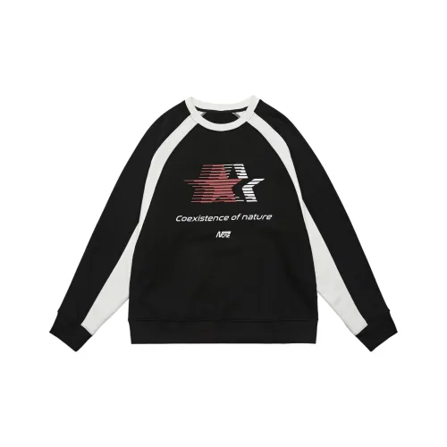 CODICE.HE Круглый вырез Свободный крой Тяжелый Свитшот Весенний Осенний Женский Черный