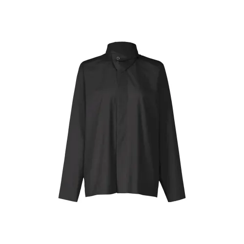 Homme Plissé Issey Miyake Черные Женские Рубашки