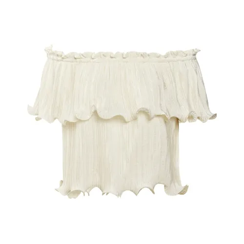 TAMMY TANGS Шифон Рубашка Женская Абрикос