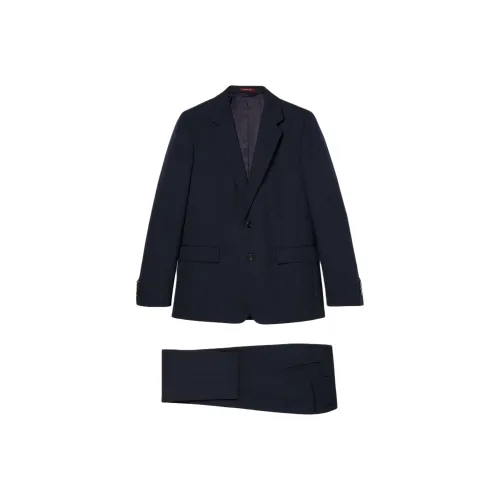 GUCCI SS25 Бизнес-костюм Мужской Темно-синий