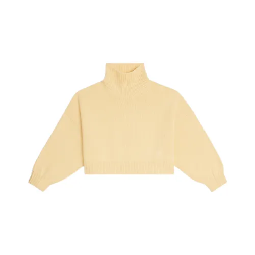 CELINE Кашемир Свитер Женский Светло-Желтый