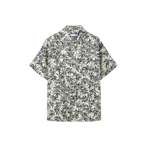 Loro Piana Синие с Белым Lettering Женские Рубашки