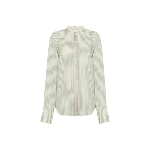 Chloé Синие с Белым Lettering Женские Рубашки