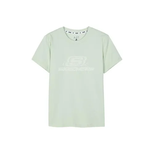 Skechers Sorona Регулярная T-рубашка Женская Лилия Зеленый