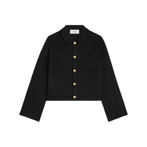 CELINE SS25 Куртки и Пальто Женские Черный