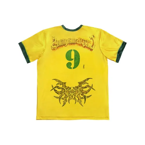 Travis Scott Travis Scott SS23 UTOPIA ограниченная серия Желтый Унисекс Футбольные Джерси